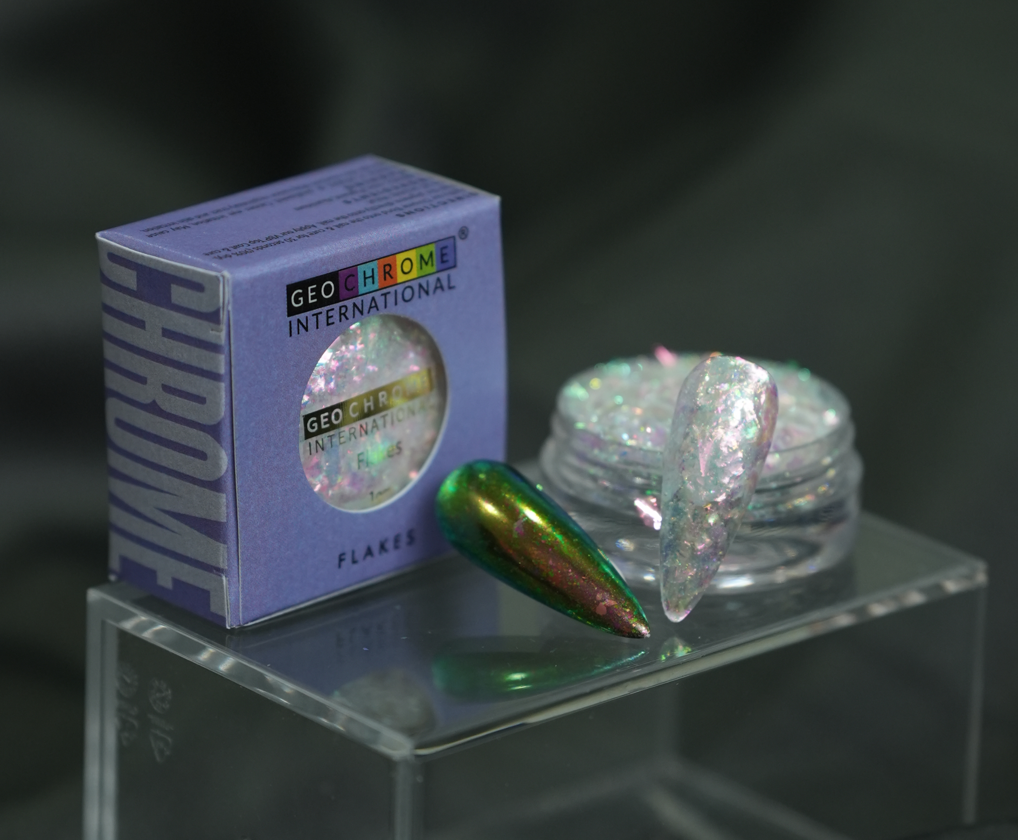 Transparent Optical Chameleon Flake - Earthen Metal